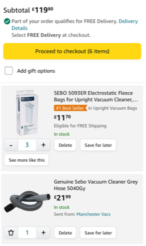 Should You Buy Sebo Parts on Amazon?